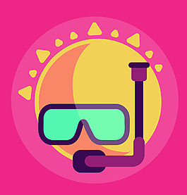 眼镜广告背景装饰素材