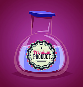 卡通瓶子背景装饰素材