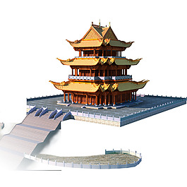 卡通天安门png免扣元素