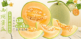 哈密瓜水果促销网页