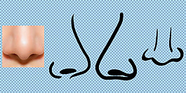各种手绘鼻子免抠png透明图层素材