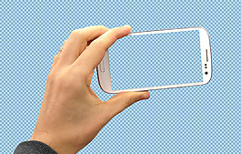 拿手机的手势免抠png透明图层素材