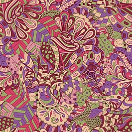 几何组合矢量背景图案