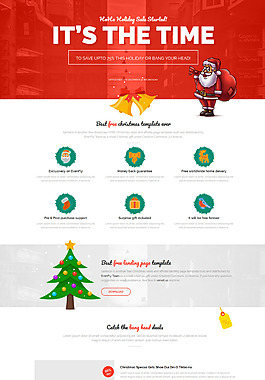 网页界面企业ui国外圣诞网站首页