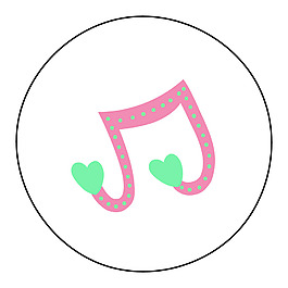 创意音乐符号图标矢量素材