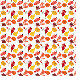 卡通树叶矢量矢量背景