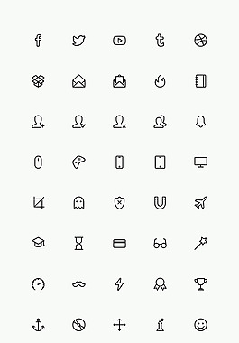 40个精美矢量icon