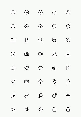 矢量精美图标icon
