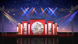 3DMAX古风舞台设计