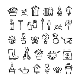 实用工具园艺相关矢量素材