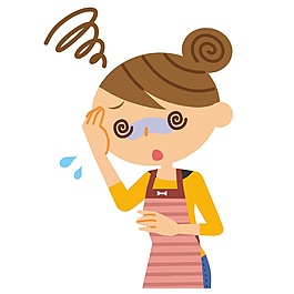 家庭主妇卡通小人矢量素材