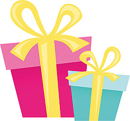 卡通包装礼品盒素材图片