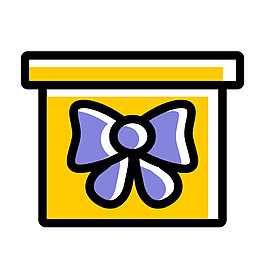 卡通包装礼品盒素材图片