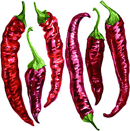 蔬菜辣椒矢量卡通装饰素材
