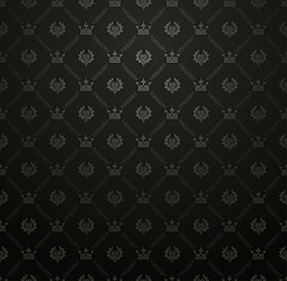 复古欧式皇冠连续填充背景图案矢量