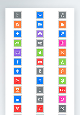 网络图标彩色写实图标素材PNG