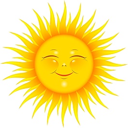 笑脸太阳矢量素材