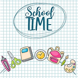 学习工具矢量素材