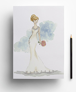 服装设计婚纱设计大师手稿图