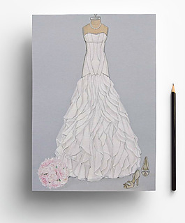 服装设计婚纱设计大师手稿图