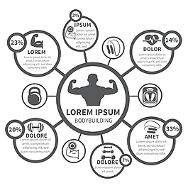 黑色ppt实用数据表