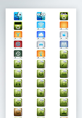 按钮图标彩色工具图标iconpng