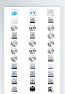 光盘图标彩色工具图标iconpng