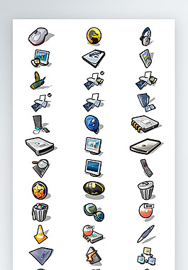 科技图标彩色写实图标iconpng