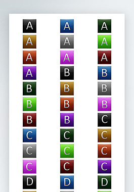 英文图标彩色写实图标PNGSTU