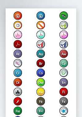 按钮图标彩色工具图标iconpng