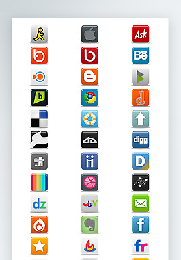 按钮图标彩色工具图标iconpng
