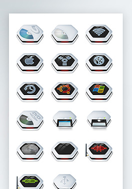 按钮图标彩色工具图标iconpng