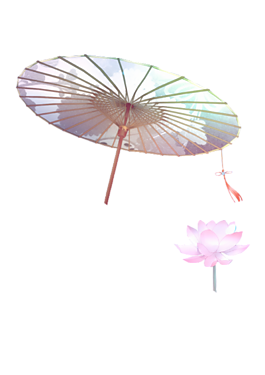 中国风手绘雨伞
