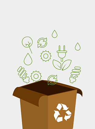 循环环保创意元素