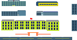 楼房建筑示意图素材