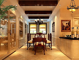 欧式餐厅装修效果图