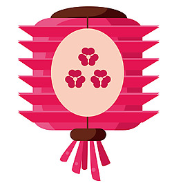 手绘春节灯笼元素