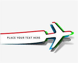 飞机出行矢量素材