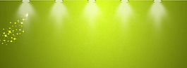 绿色灯光光线banner背景