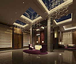 奢华商场效果图模型下载