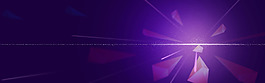 紫色几何光线banner背景