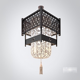 大气高贵典雅中式宫廷风格吊灯素材