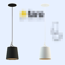 黑白色格调工业风格灯