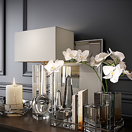 高端大气档次美式风格装饰品组合模型