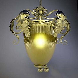 北欧大气奢华黄金吊灯3d模型原创3d黄金立体字图片