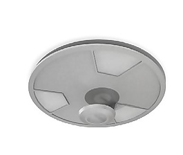 现代灰色圆形吸顶灯3D模型