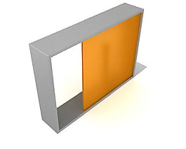 橙色简约现代灯3D模型