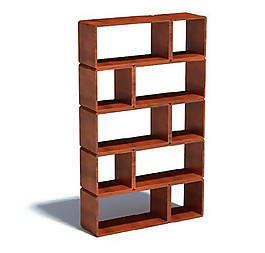 办公室格层储物柜模型