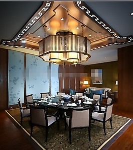 欧式餐厅包间效果图