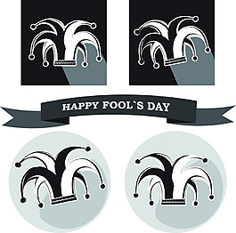 愚人节小丑矢量素材